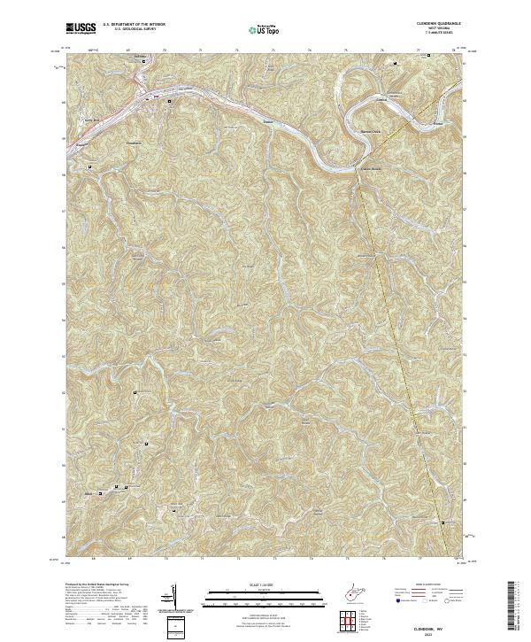 US Topo 7.5-minute map for Clendenin WV