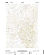USGS US Topo 7.5-minute map for Buck Creek Hills WY 2021