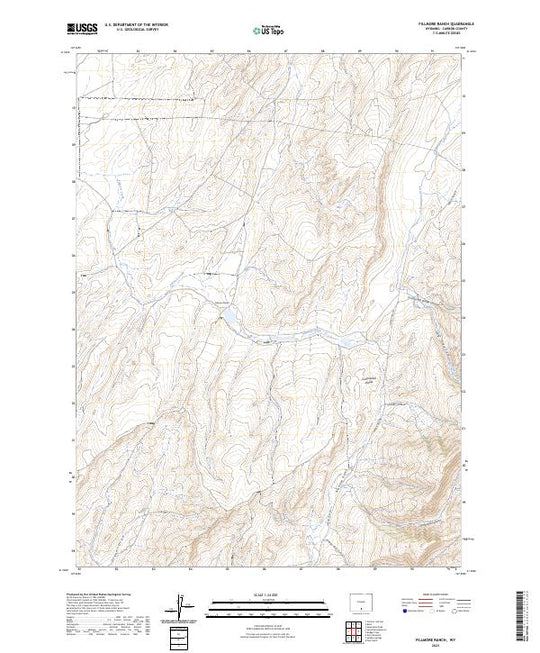US Topo 7.5-minute map for Fillmore Ranch WY – American Map Store