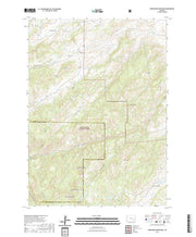USGS US Topo 7.5-minute map for Saddleback Mountain WY 2021