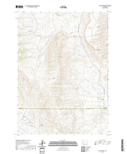USGS US Topo 7.5-minute map for The Hogsback WY 2021