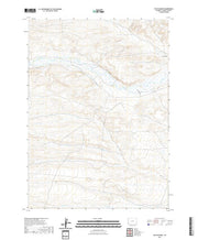 USGS US Topo 7.5-minute map for The Palisades WY 2021