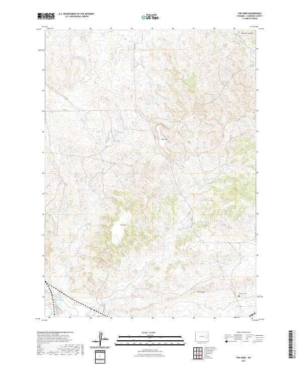 USGS US Topo 7.5-minute map for The Park WY 2021