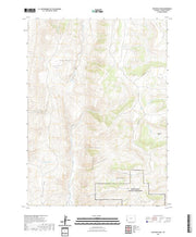 USGS US Topo 7.5-minute map for The Rock Slide WY 2021