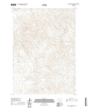 USGS US Topo 7.5-minute map for Wagonhound Creek NE WY 2021