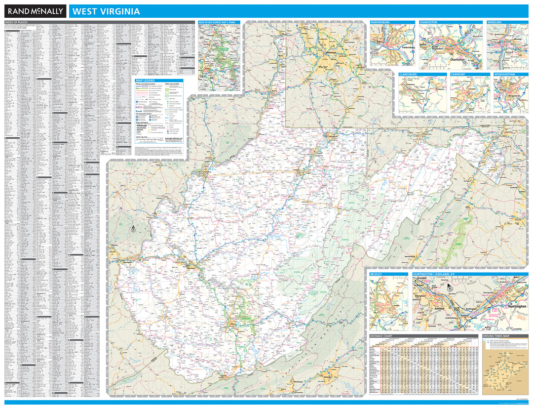 West Virginia by Rand McNally