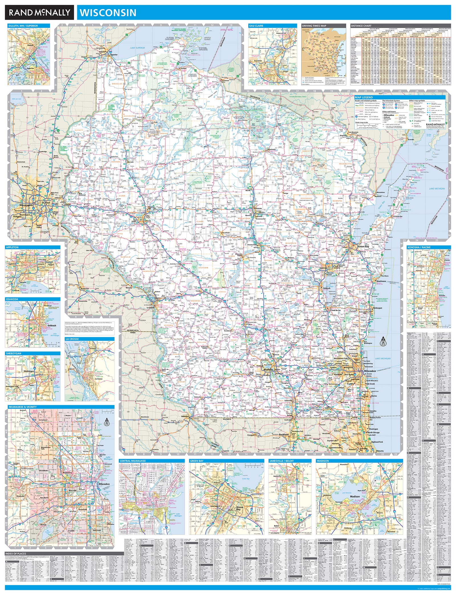Wisconsin by Rand McNally