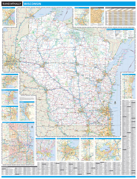 Springstead Wi Map Wisconsin State Wall Maps – Tagged