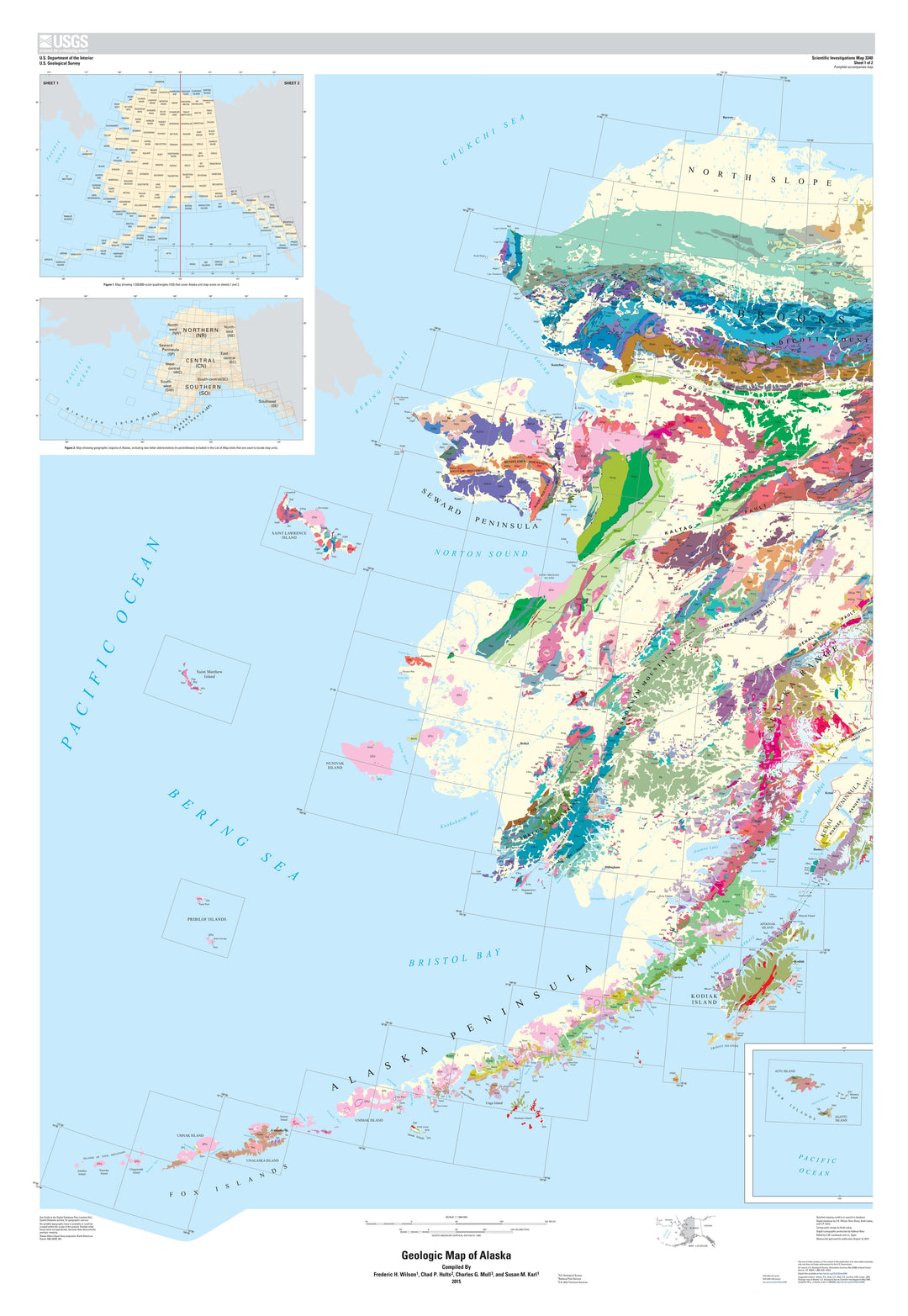 US Geological Map of Western Alaska