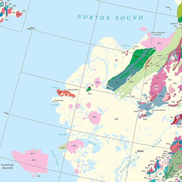 US Geological Map of Western Alaska