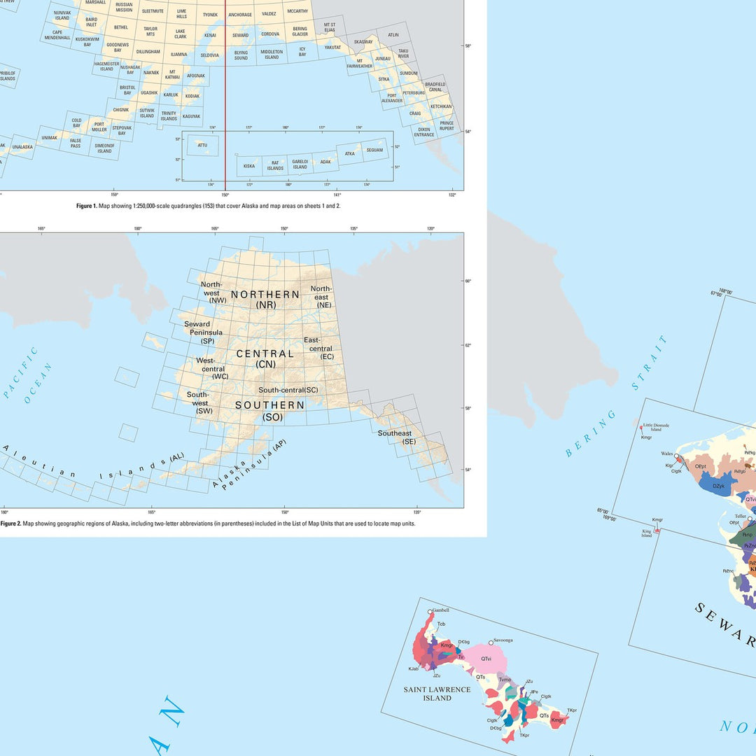 US Geological Map of Western Alaska