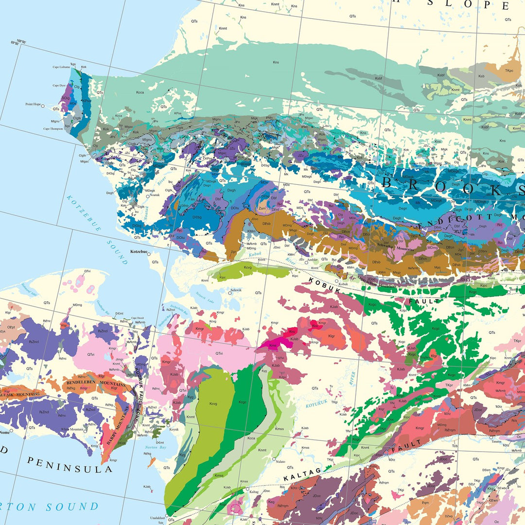 US Geological Map of Western Alaska