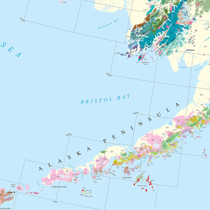 US Geological Map of Western Alaska
