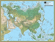 Physical 7 Continent Maps Classroom Pull Down 7 Map Bundle by National Geographic