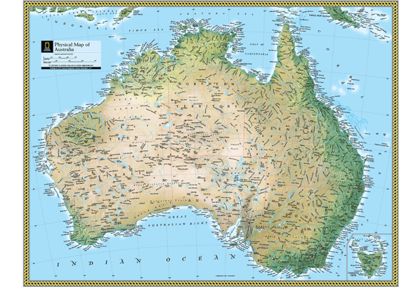 Physical 7 Continent Maps Classroom Pull Down 7 Map Bundle by National Geographic
