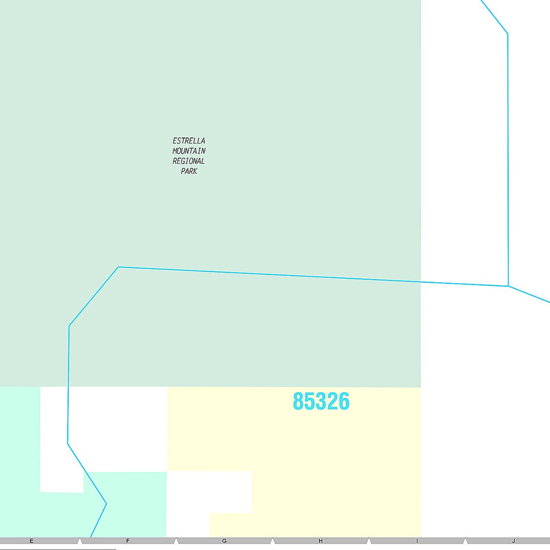 Premium Style Wall Map of Avondale, AZ