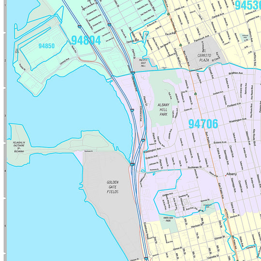 Premium Style Wall Map of Berkeley, CA – American Map Store