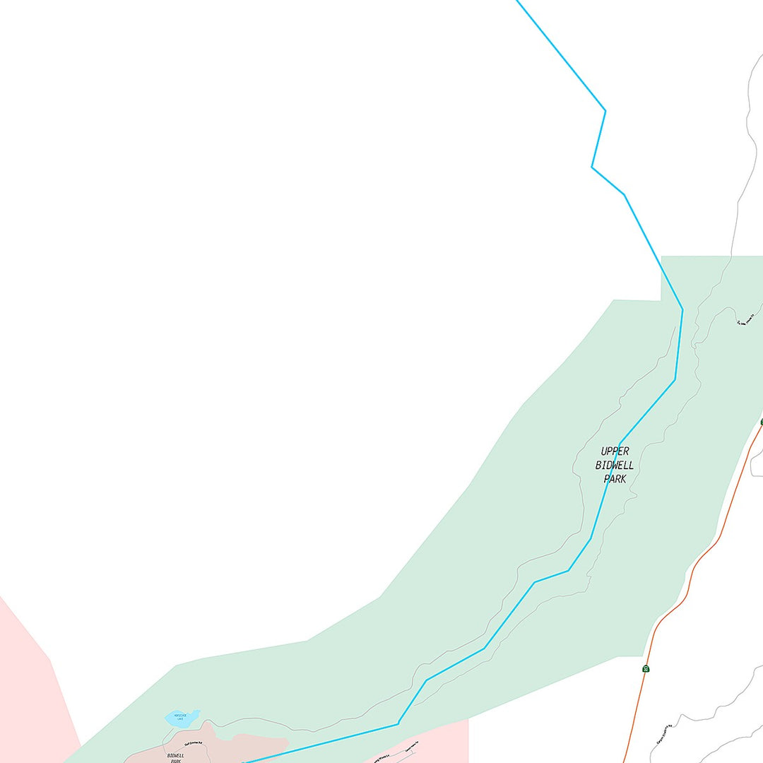 Premium Style Wall Map of Chico, CA
