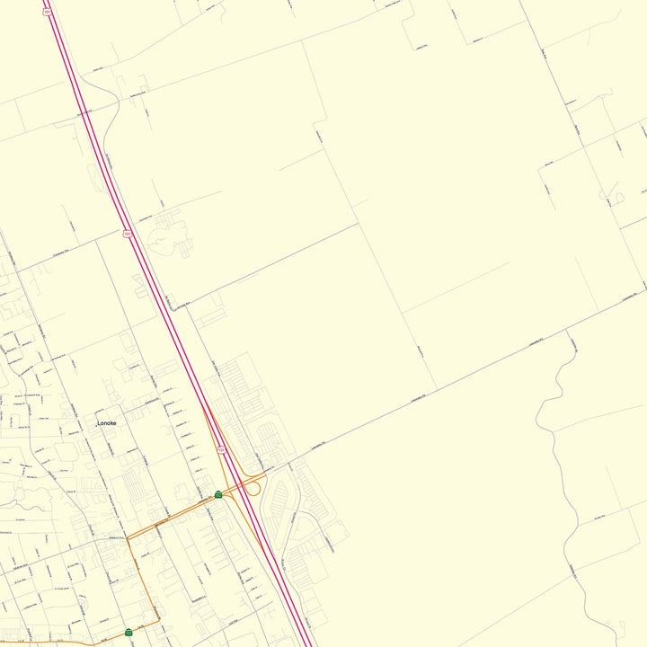 Color Cast Zip Code Style Wall Map of Gilroy, CA