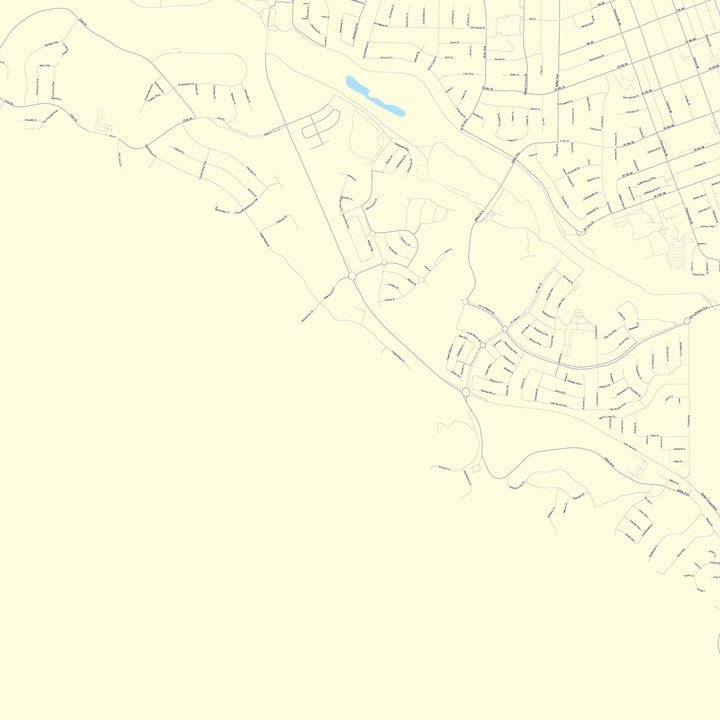 Color Cast Zip Code Style Wall Map of Gilroy, CA
