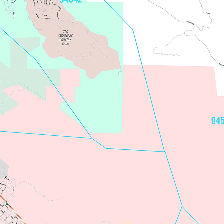 Premium Style Wall Map of Union City, CA