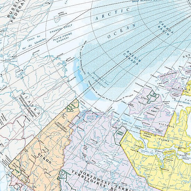 Canada Wall Map - Bilingual