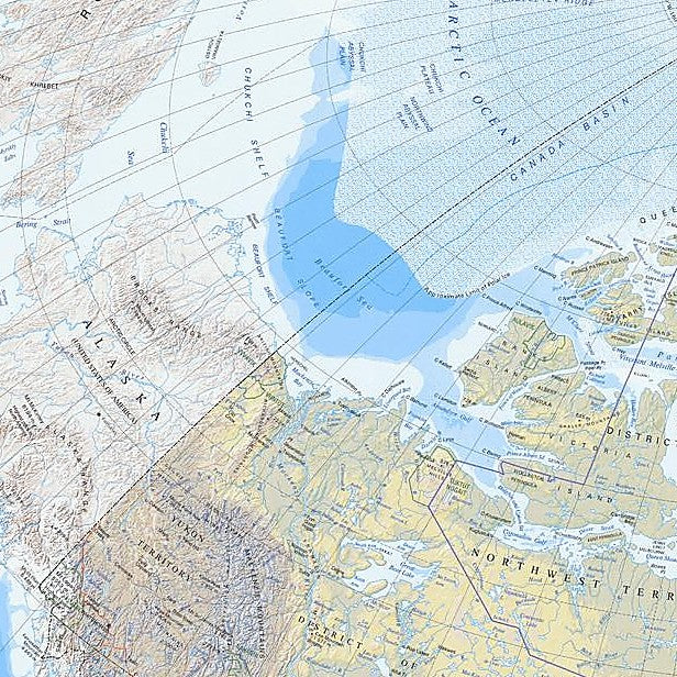 Relief Map of Canada Wall Map