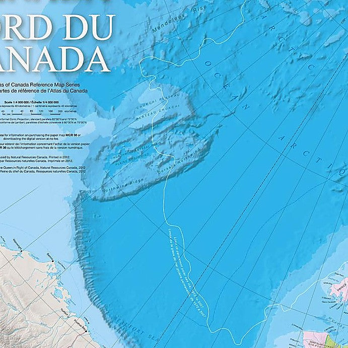 Northern Canada Wall Map