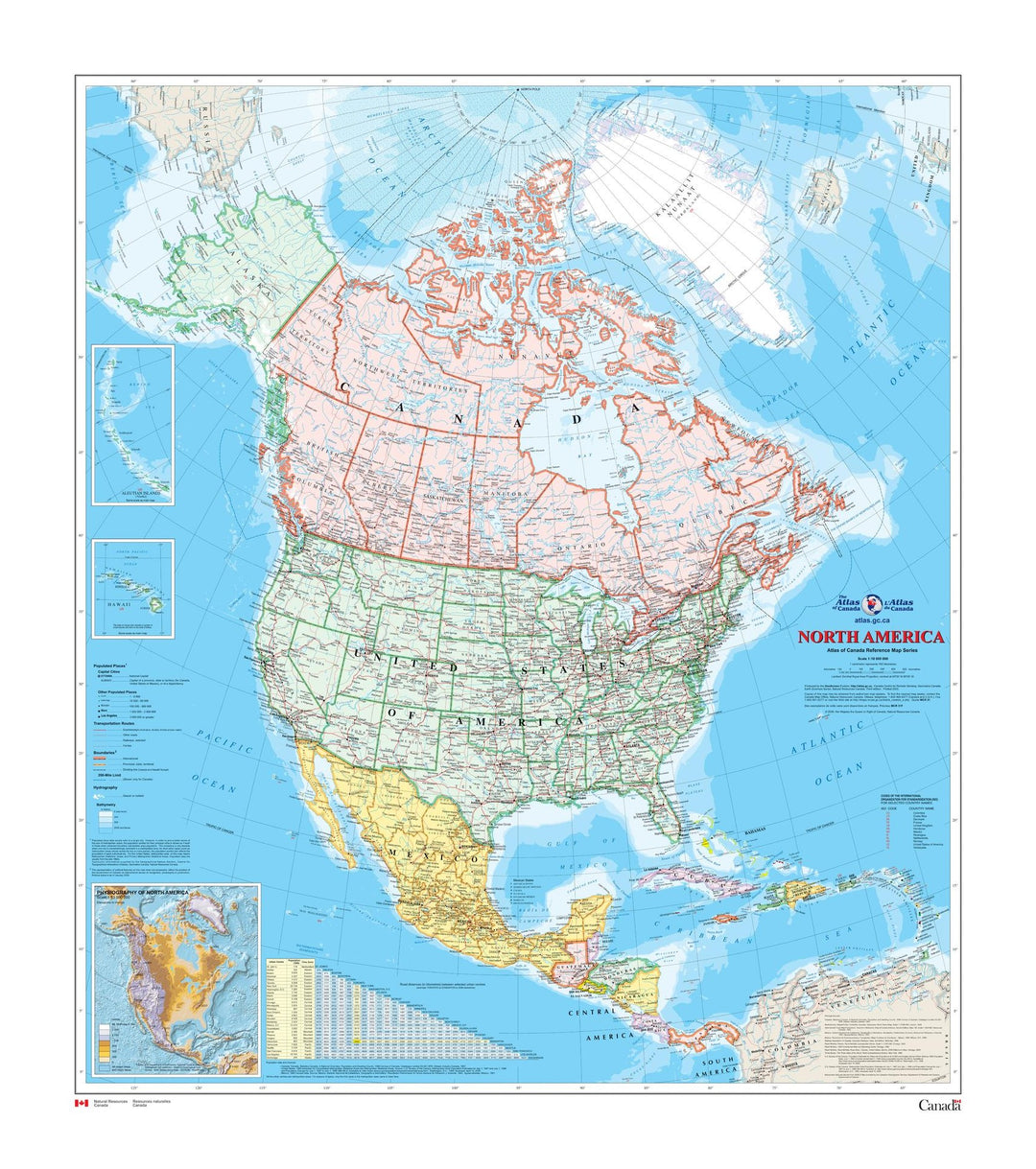 North America Wall Map