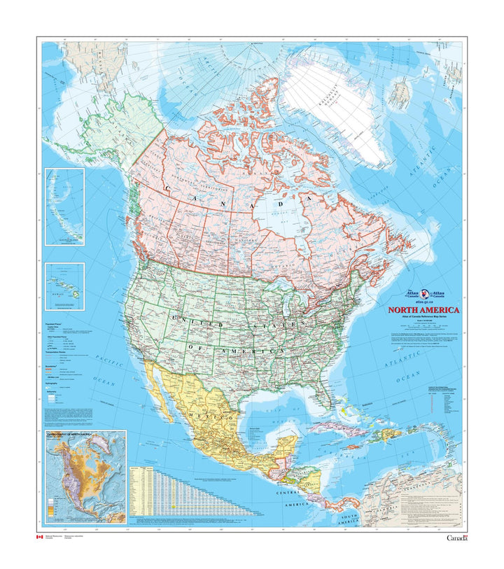 North America Wall Map