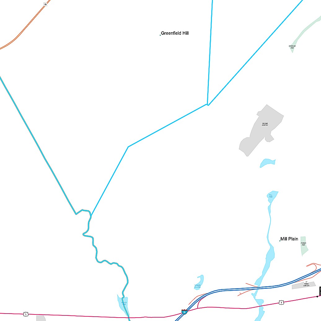 Premium Style Wall Map of Fairfield, CT