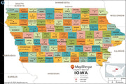 Iowa Counties Map