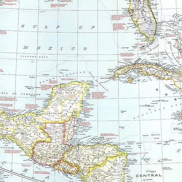 Mexico, Central America and the West Indies, 1939 by National Geographic