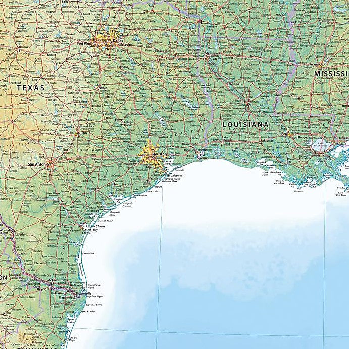 Wall Map of Mexico by Map Sherpa