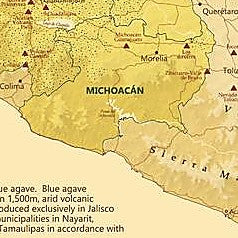 Tequila Map of Mexico
