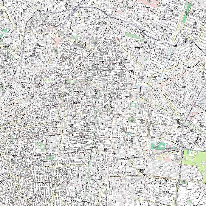 Mexico City Inner Metro Area Map