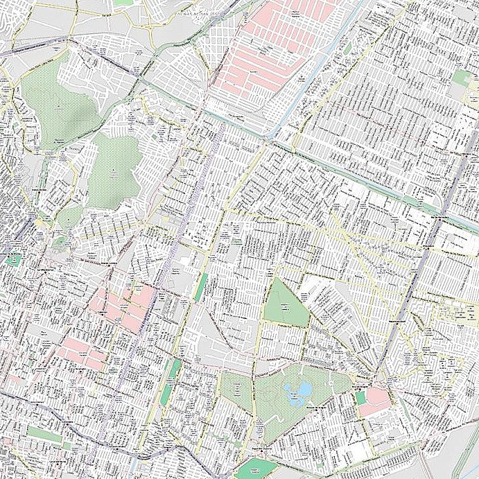 Mexico City Inner Metro Area Map