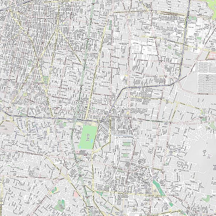 Mexico City Inner Metro Area Map