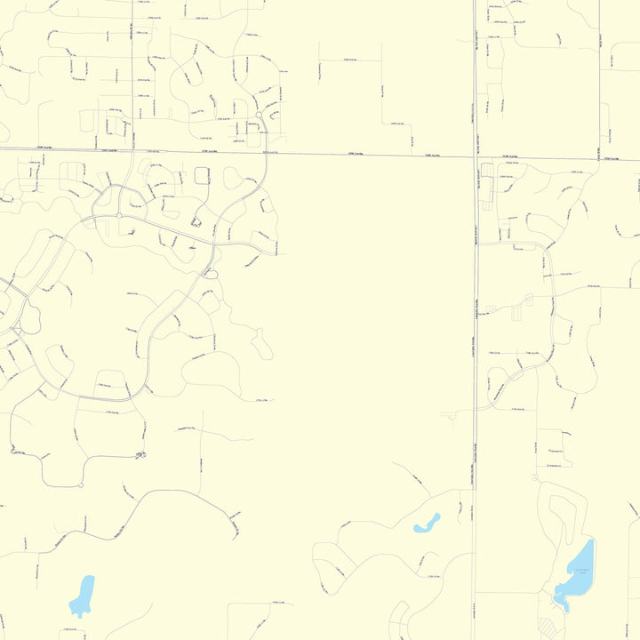 Color Cast Zip Code Style Wall Map of Blaine, MN