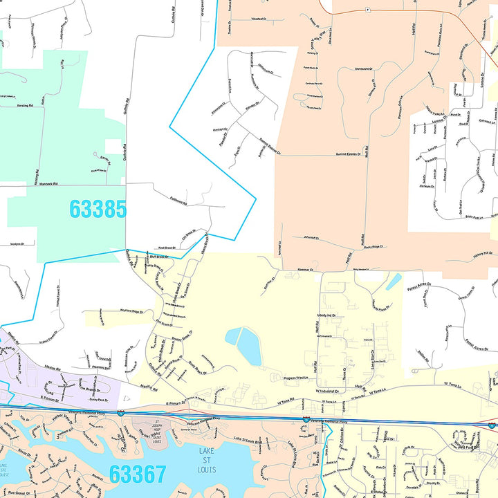 Premium Style Wall Map of O&