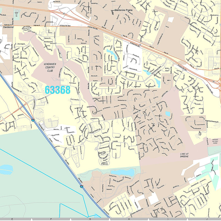 Premium Style Wall Map of O&