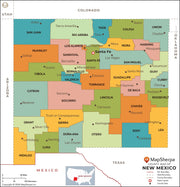 New Mexico Counties Map