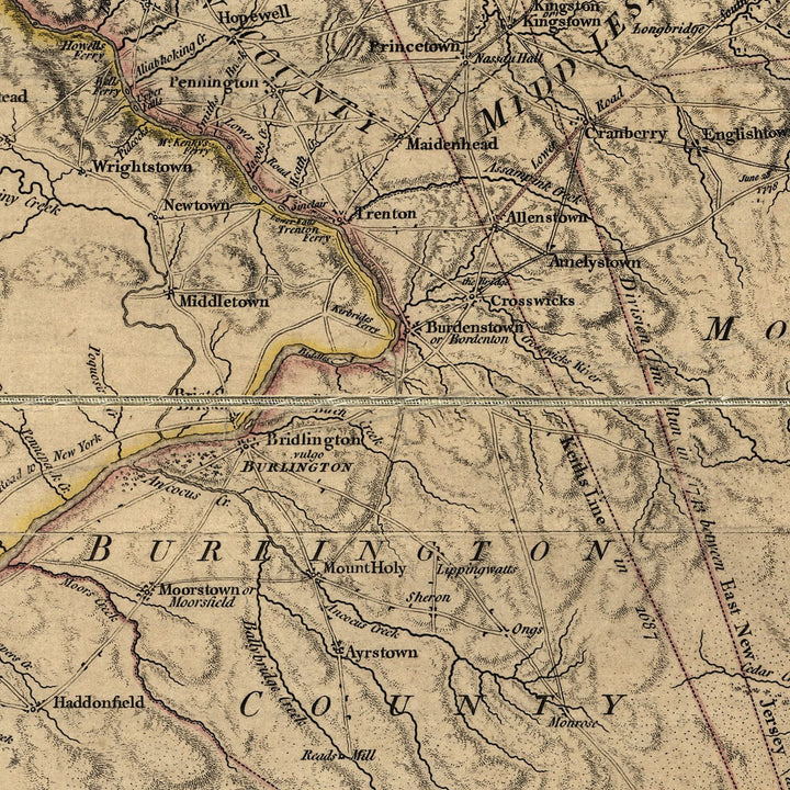 Map of the Province of New Jersey, 1778