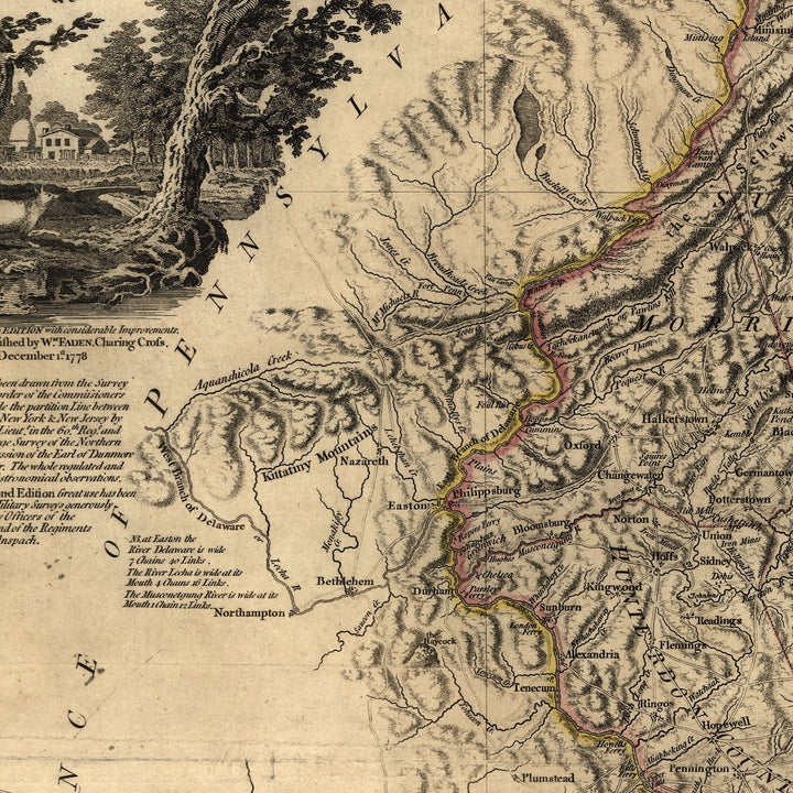 Map of the Province of New Jersey, 1778
