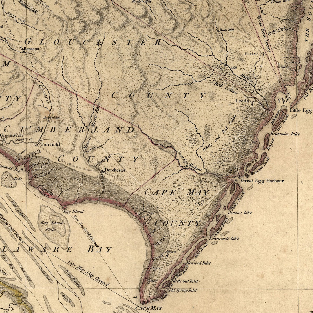 Map of the Province of New Jersey, 1778