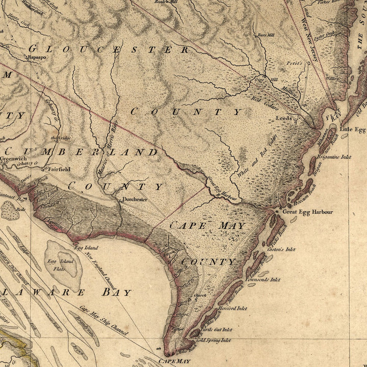 Map of the Province of New Jersey, 1778