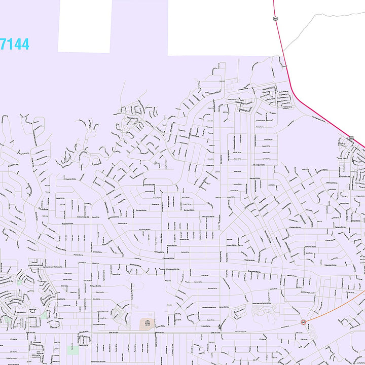 Premium Style Wall Map of Rio Rancho, NM