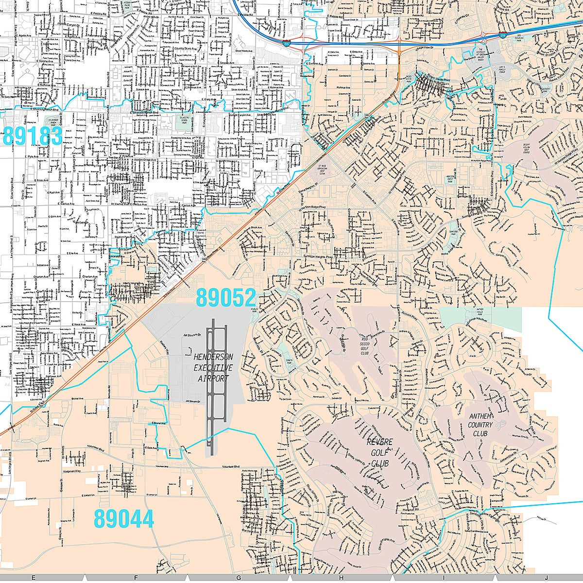 Premium Style Wall Map of Paradise NV. – American Map Store