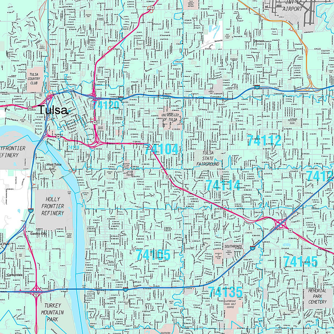 Premium Style Wall Map of Portland OR