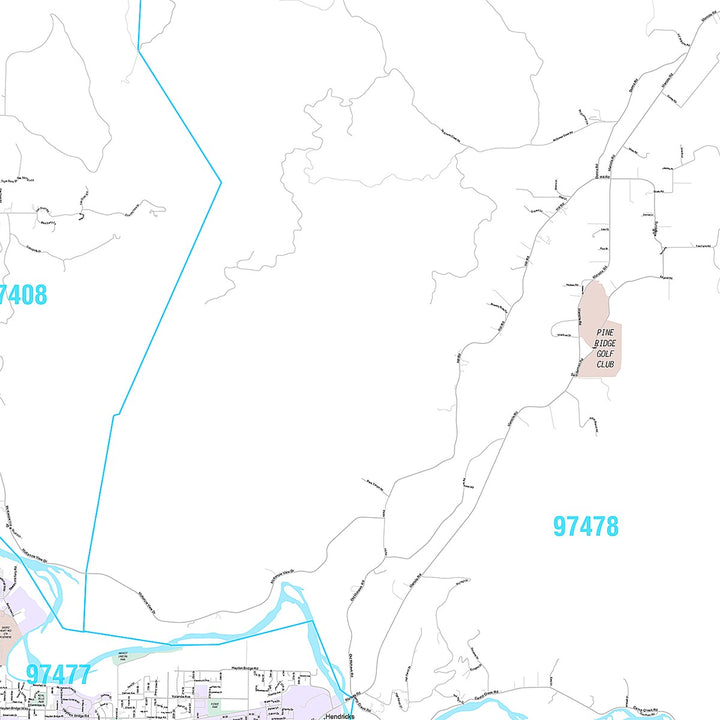 Premium Style Wall Map of Eugene, OR